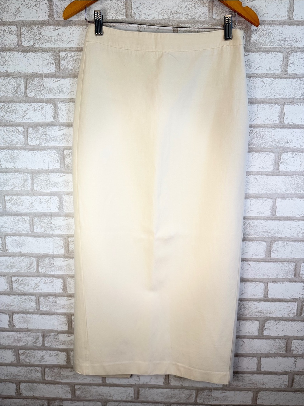 ZARA Cream Midi Pencil Skirt - Picture 2 of 6
